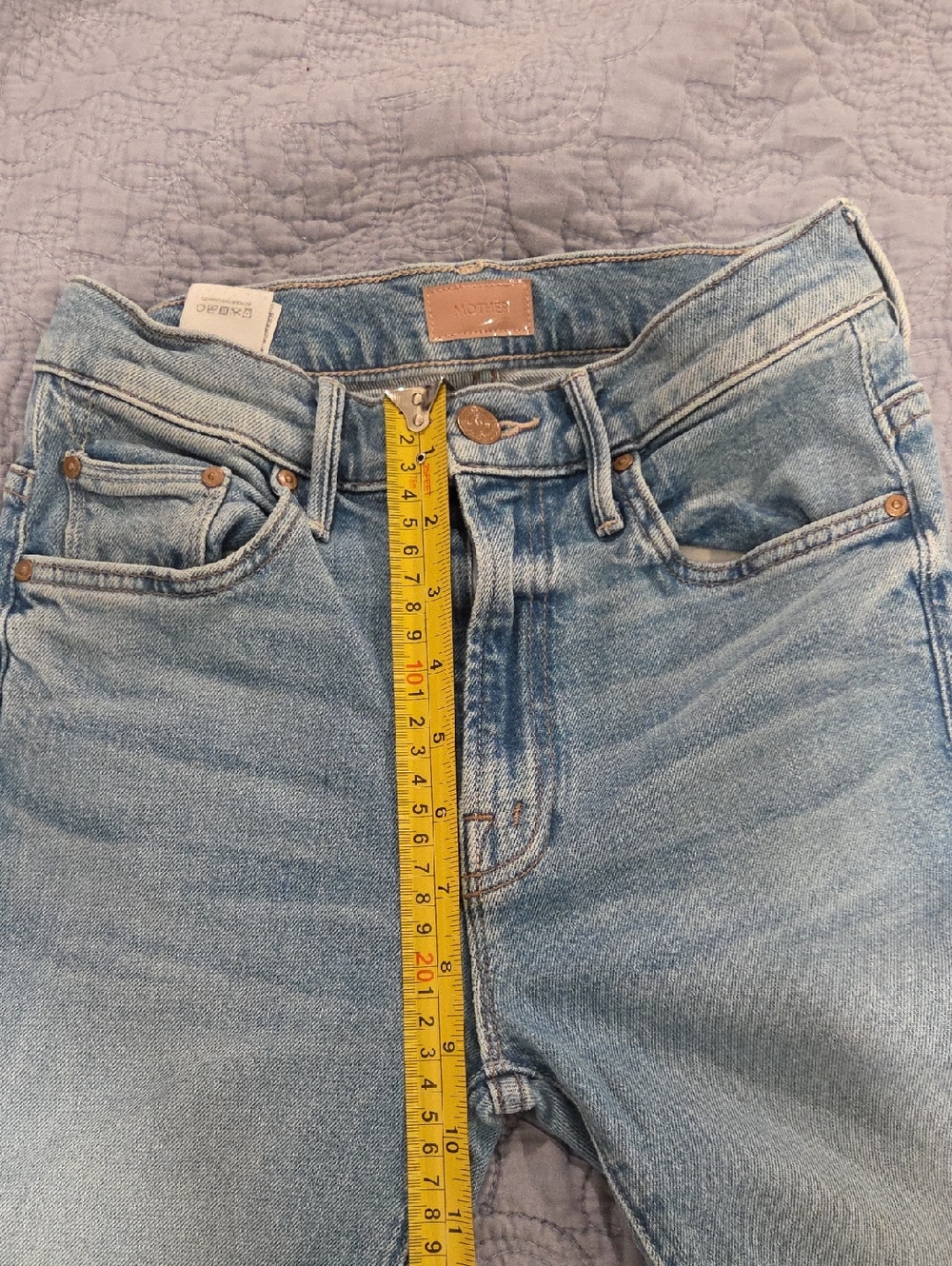 MOTHER The Insider Sneak Fray Jeans In Love On The Boat Size 24! - Picture 13 of 16